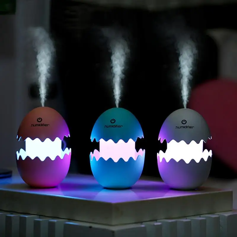 

100ml Portable USB Egg Ultrasonic Humidifier with Night Light LEDs Lamp for Home Office Aromatherapy Diffuser Mist Maker