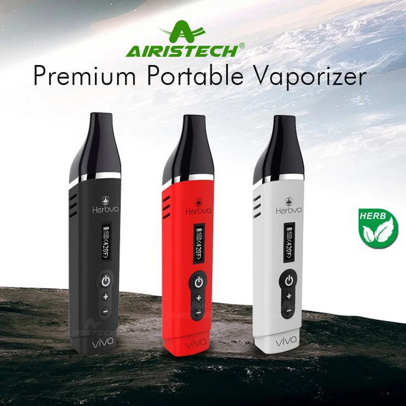 

AIRISTECH Herbva Viva kit Dry Herb Electronic Cigarette 2200mah Ceramic Chamber heating Atomizer Vaporizer vape Pen