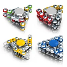 Креативный металлический кончик пальца спираль Diy Собранный палец пресс гироскоп взрослый De пресс артефакт ручной Спиннер металл