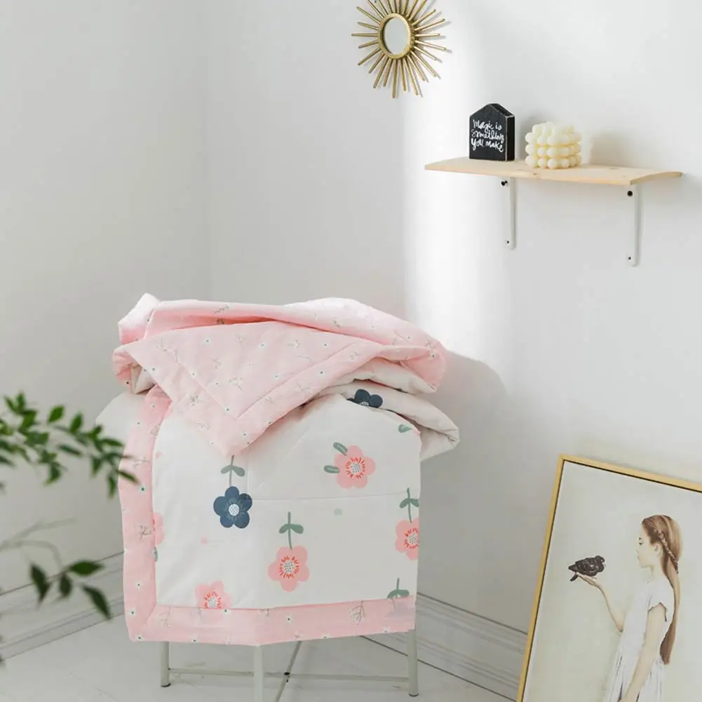 2019 Цветочный зеленый листья розовый Стёганое одеяло летнее стеганное, двуспальное большое двуспальное Покрывало хлопковое одеяло