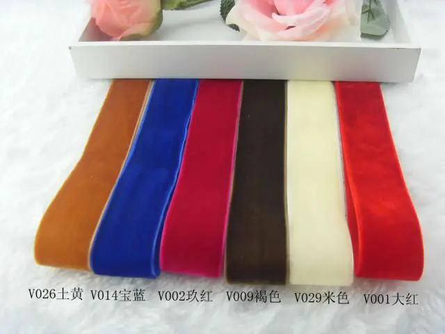 High Quality velvet ribbon 1.5 inch ,38mm width, 20yds/roll, No elastic  Single face nylon velour webbing, many color choices - AliExpress