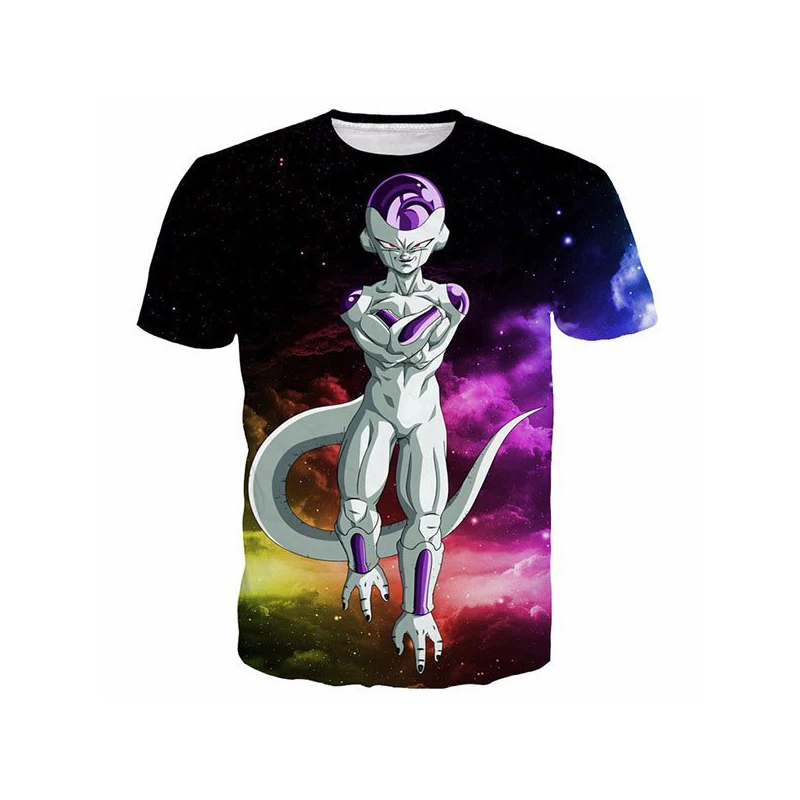 

Women/men Dragon ball z Frieza Vegeta Goku T shirt Summer Fashion 3D Printed anime cartoon Tee