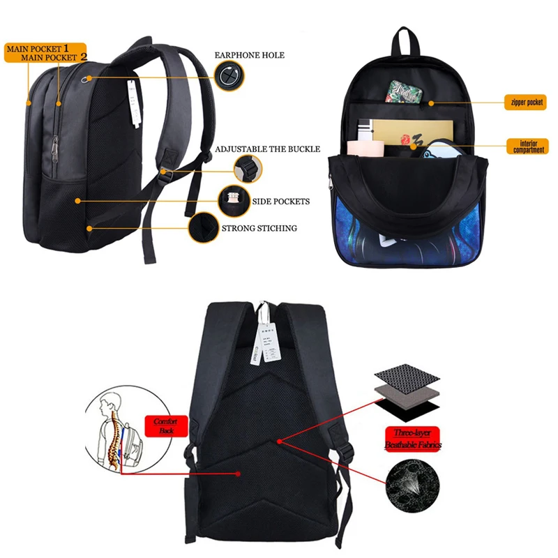  van Gogh / Michelangelo / Da Vinci art backpack for teenager boys girls children school bags women  - 33000184685
