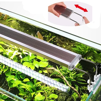 

220V Slim ADE Series Slim LED Light Aquarium Lighting Plants Light Fish Tanks 12-24W Aquarium LED light fixture For Plant Growth