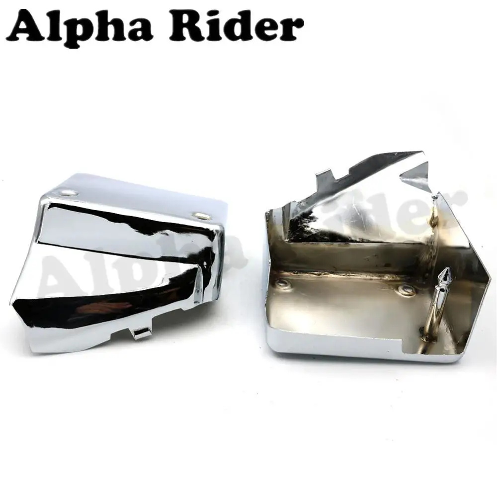 Батарея сбоку Защитная крышка для Honda Shadow Spirit VT750DC 2000-2009 Черная Вдова 2000-2007 Chrome