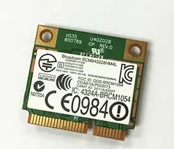 Новый оригинальный Broadcom bcm943228hm4l bcm43228 300 Мбит/с 2.4 г/5 ГГц 802.11 a/b/g/n половина Mini pci-e Беспроводной карты для HP 8470 P 8570 Вт