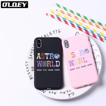 Travis Scott teléfono casos Astrodome enfermo modo mate suave silicona caja de dulces Coque para iPhone 6S 5S 8 8X7 7Plus XS.