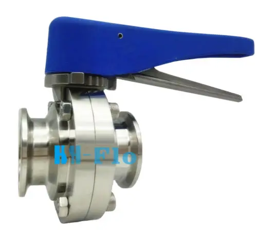 2," SS304 Нержавеющая сталь санитарно-гигиенический зажим для клапан-бабочка выжать триггера для доморощенного молочных продуктов