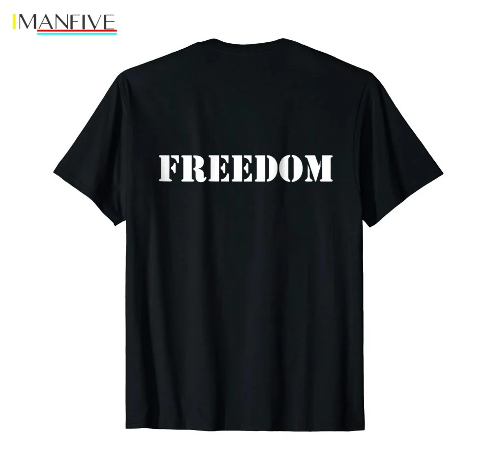 Freedom патриотическая футболка известный бренд новый дизайн летняя хлопковая