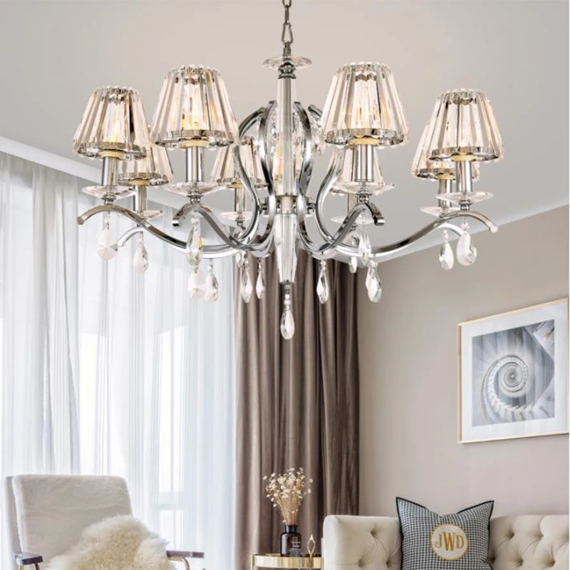 

Modern Minimalist LED crystal Chandelier lights luxury crystal drop lighting decorative living room dinning room Chandelier lamp