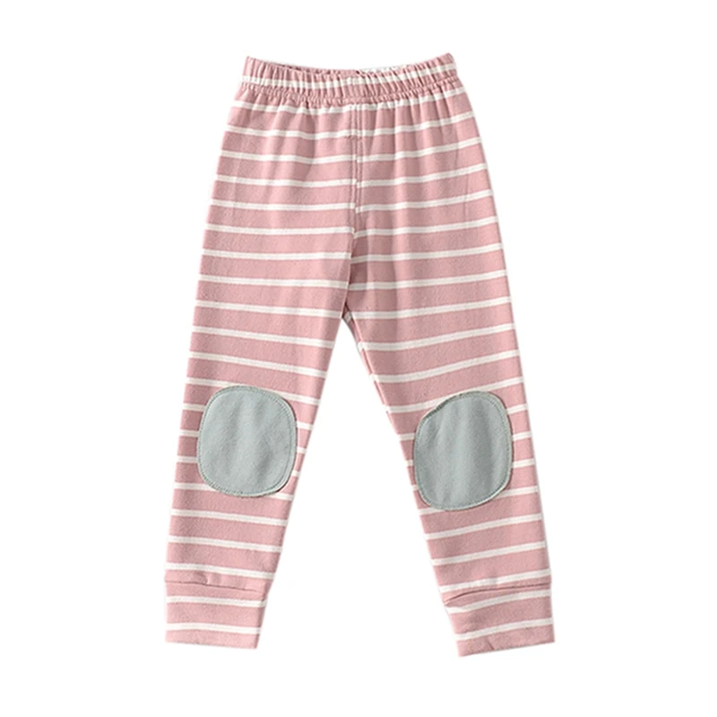 Autumn Baby Trousers New Baby Boy Girl Striped Woven Knee Trousers