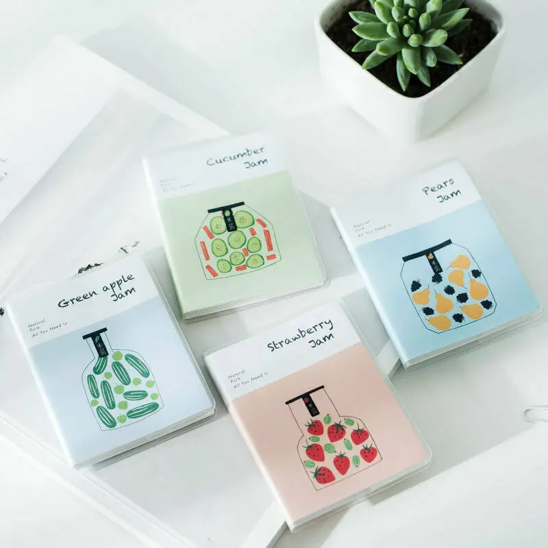 

4 PC Creative Pocket Rubber Sleeve Notebook PVC Cover Notebook A7 Mini Note Book