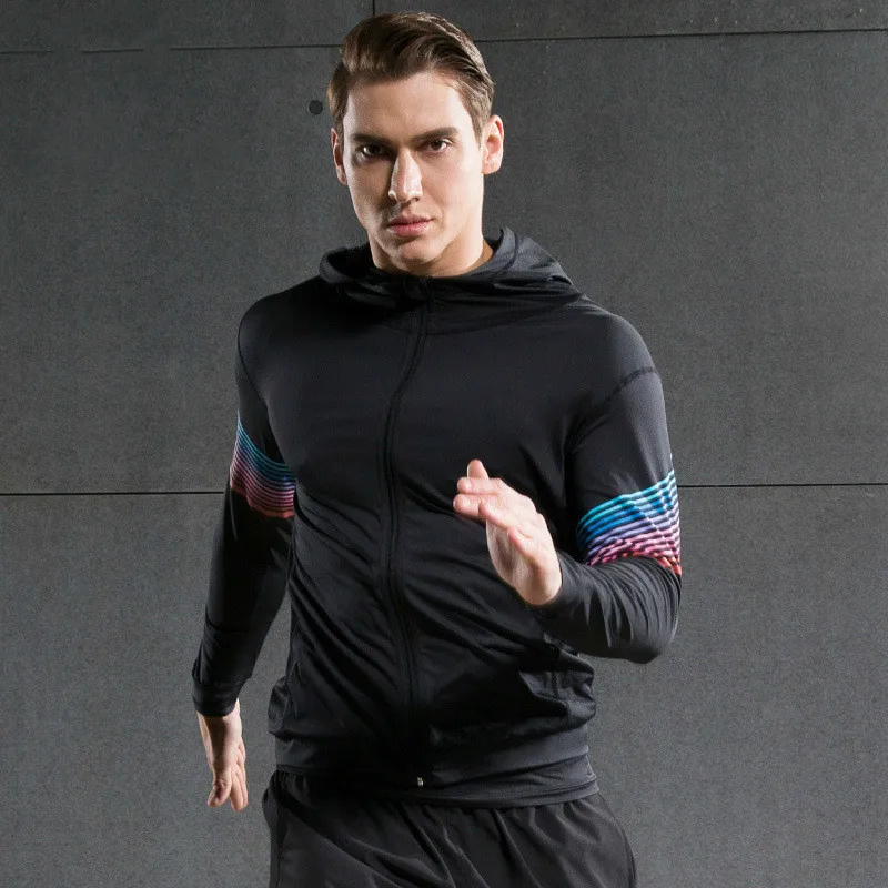 Winter Men Fitness Coat Quick Dry Training Jacket Gym Fitness Jackets