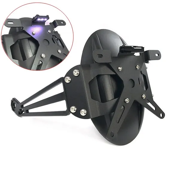 Buy Black Rear Mudguard Mud Fender w/ License Plate