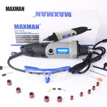 MAXMAN 400 Вт инструмент Dremel профессиональный электрический мини шлифовальный станок 0,6~ 6,5 мм патрон с переменной скоростью вращающийся инструмент DIY Многофункциональные электроинструменты