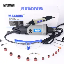 MAXMAN 400 Вт инструмент Dremel Professional Электрический Мини Die шлифовальные станки мм 6,5 ~ 0,6 мм зажимы переменной скорость роторный инструмент DIY Multi