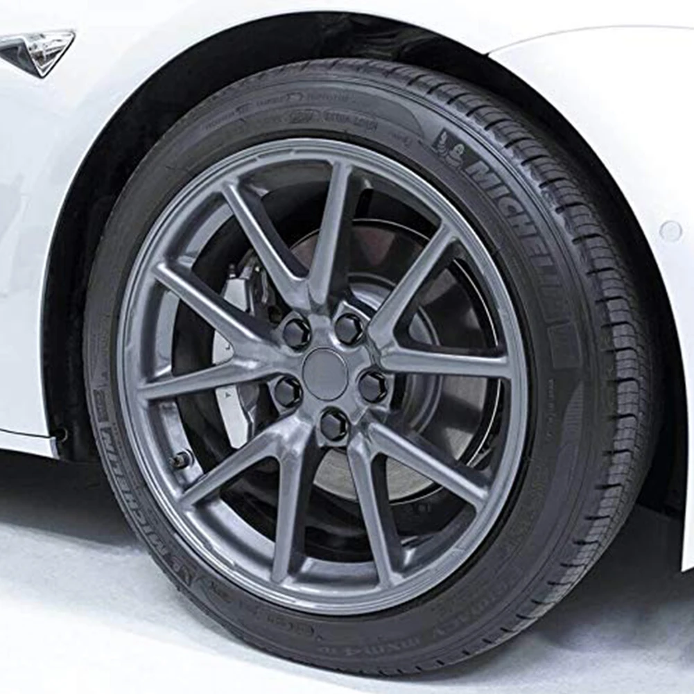 

Styling Exterior Covers Bolt Protection Center With Removal Tool Nut Cap Car Accessories Auto Lug Wheel Hub For Tesla Model 3