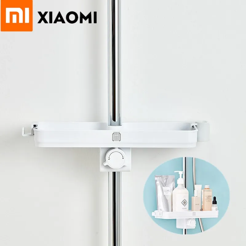 

Xiaomi Mijia Dabai Bathroom Showers Storage Rack Towel Hanging Shelf Portable Hanging Storage Rack DIY Organization With Hook
