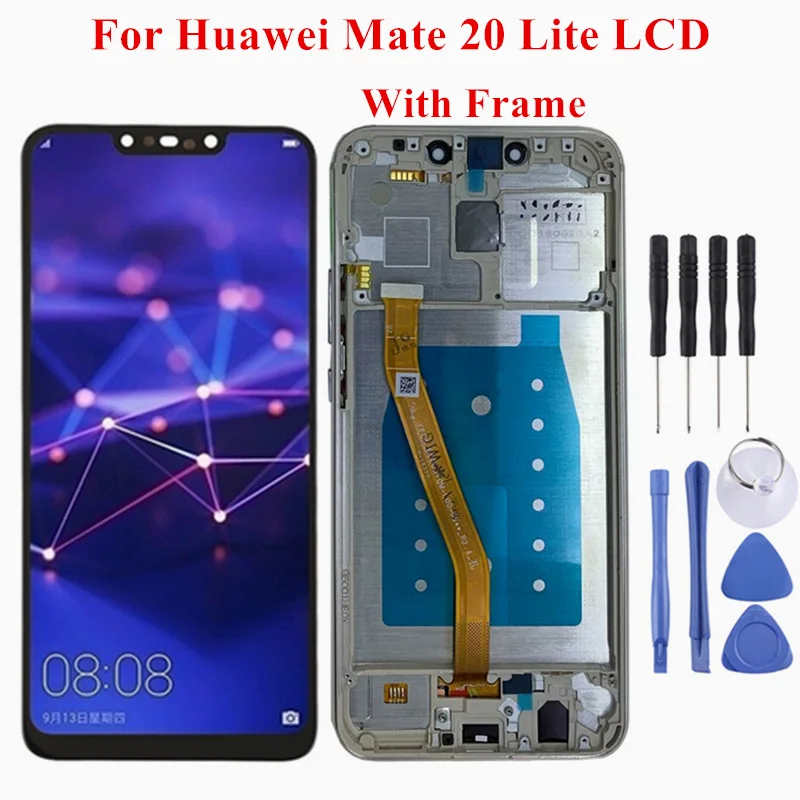 

6.3 inch For Huawei Mate 20 Lite SNE-LX1 L21 LX3 LCD Display Touch Screen Digitizer Assembly With Frame Replacement Free Tools