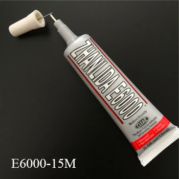 

15ml Liquid Transparent E6000 Glue Super Glue Strong Adhesive For Metal Fabric Jewelry Crystal Glass Craft Phone Screen Fix Glue