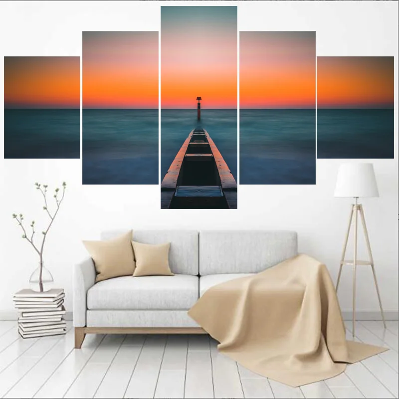 5 Pcs Sea Landscape Paintings For Bedroom Wall Art Home ...