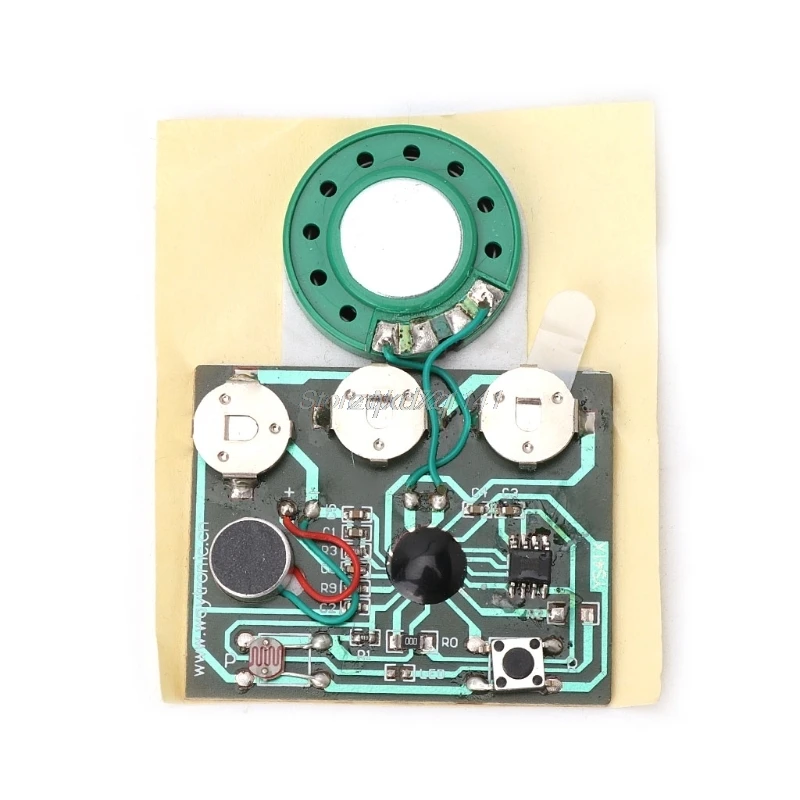 

30S 30secs Photosensitive Sound Voice Audio Music Recordable Recorder Board Chip Programmable Music Module for Greeting Card DIY