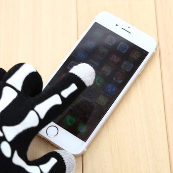 

Paw Capacitance Gloves Boys Girls Unisex Finger Tip Touch Screen Noctilucence Cotton Mitten Black Gloves Cost