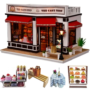 

CUTEBEE DIY Dollhouse Wooden doll Houses Miniature Doll House Furniture Kit Casa Music Led Toys for Children Birthday Gift K16