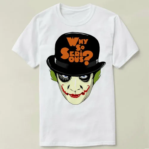 Заводной оранжевый Droogs Джокер мужская одежда короткий рукав Slim Fit Футболка
