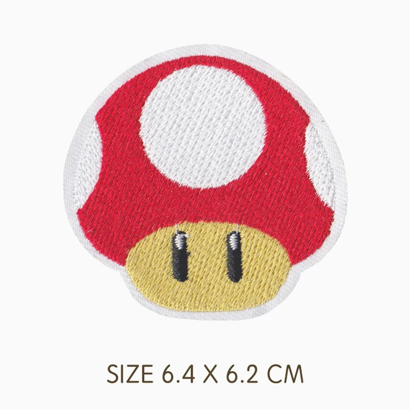 

1Pcs Red Small Mushroom Patch Badges Embroidered Applique Sewing Iron On Badge Clothes Garment Apparel Accessories
