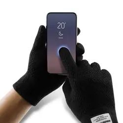 Прочные теплые вязаные перчатки с тепловым покрытием перчатки с сенсорным экраном открытый спортивный с полными пальцами перчатки уход за