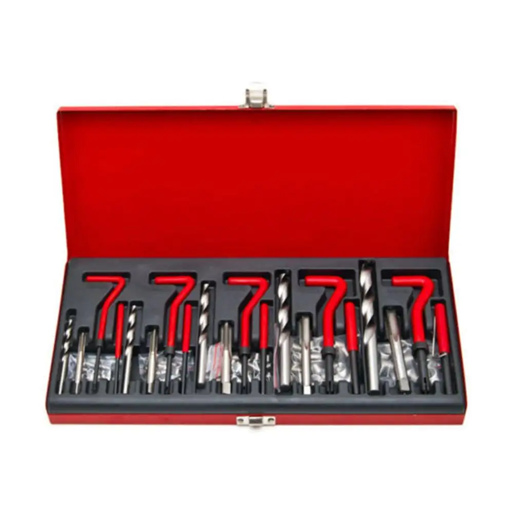 

131 Pcs Engine Block Restoring Damaged Thread Repair Tool Kit M5 M6 M8 M10 M12 Professional Car Repair Tools Coarse Crowbar
