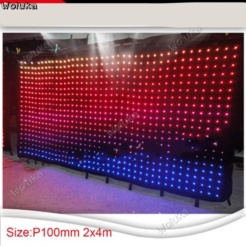 P10 2*4 м RGB светодиодная видео занавеска задний фон сценическая звезда CD50 W03|Эффект