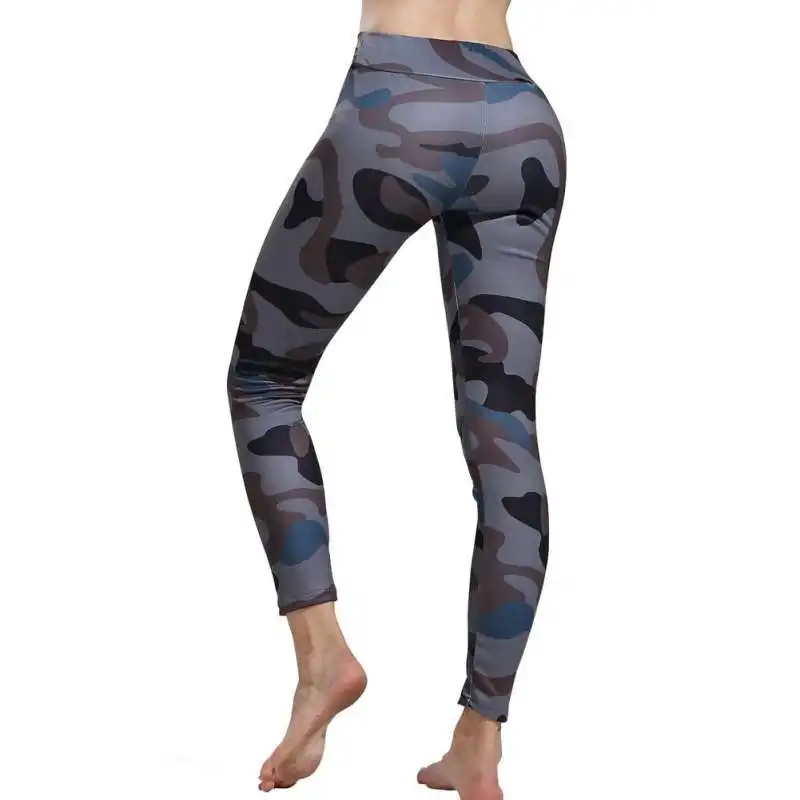 Jinjin.QC Camouflage Printing Elasticity Leggings