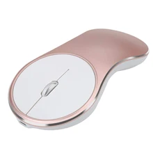 2.4ghz Mini Wireless Mouse Silent Click Compact Soundless Optical Mice With Nano USB Receiver For Laptop PC And Mac(Rose Gold