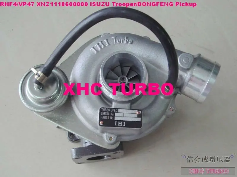 NEW RHF4 VP47 XNZ1118600000 turbocharger for ISUZU Trooper/DONGFENG AUTO Pickup 4JB1T 2.8L NEW RHF4 VP47 XNZ1118600000 turbocharger for ISUZU Trooper/DONGFENG AUTO Pickup 4JB1T 2.8L