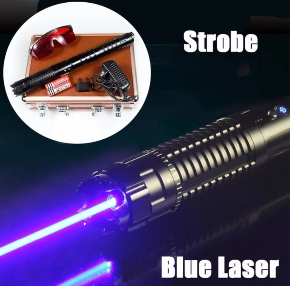 

BX970 high powered 3 Modes 450nm 5000000m buring blue laser adjustable 5000m blue laser pointer with safety key free shipping
