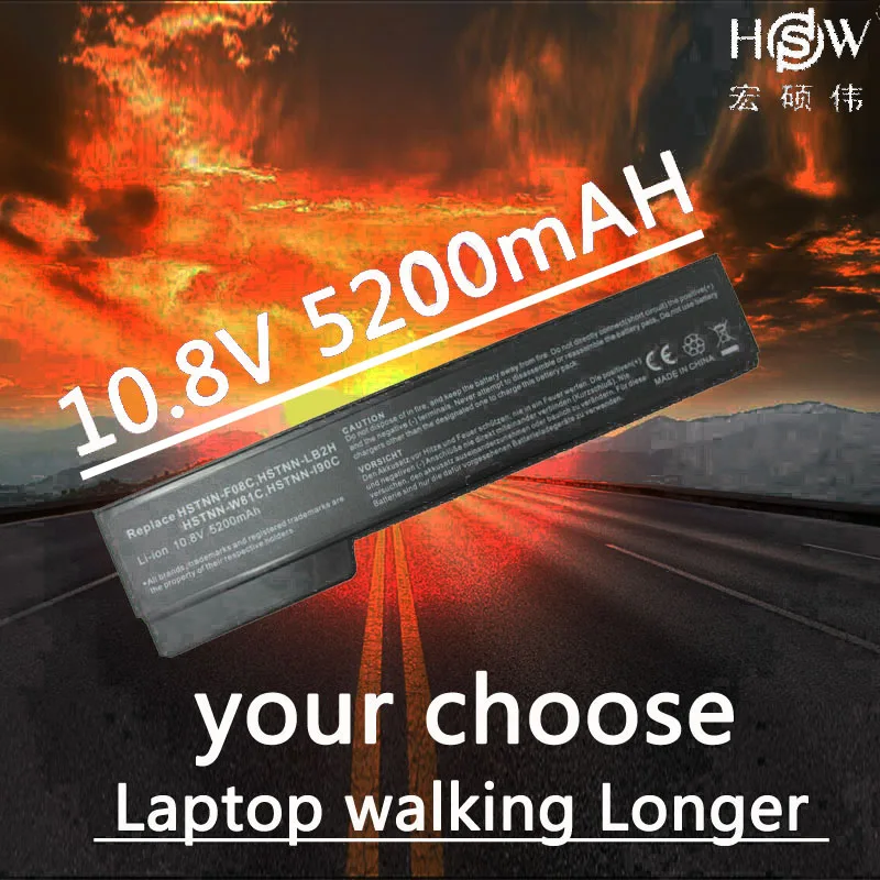 HSW Laptop Battery for HP 8460p 8470p 8560p 8460w 8470w 8570p battery 6460b 6470b 6560b 6570b 6360b 6465b 6475b 6565b Battery   