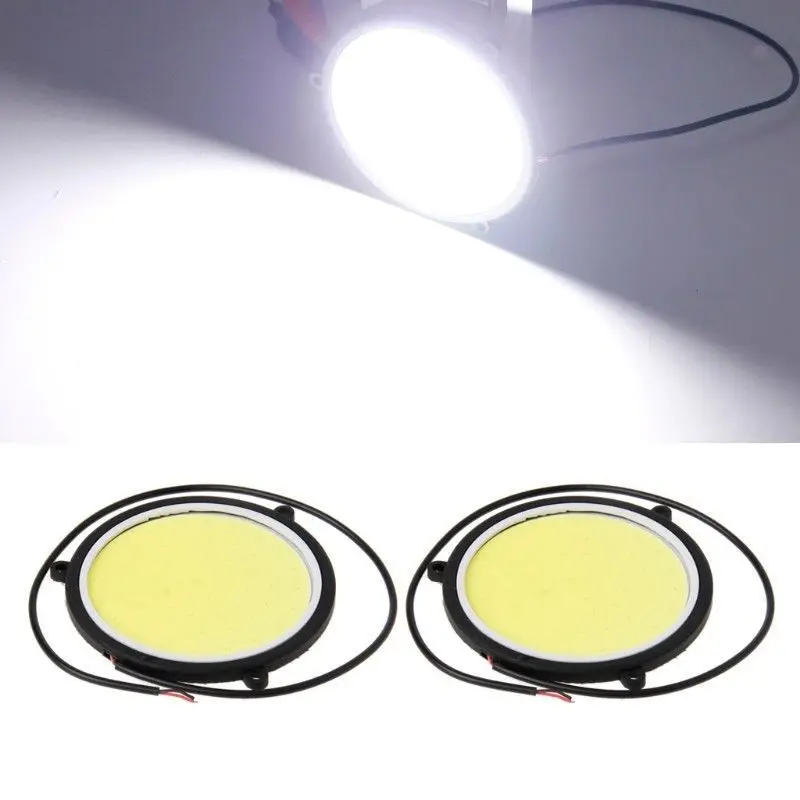 

2 pcs Car styling Daytime Running Lights LED Car DRL Waterproof Light Source 90MM Car Fog Running Lamps 2pcs/set DC12V