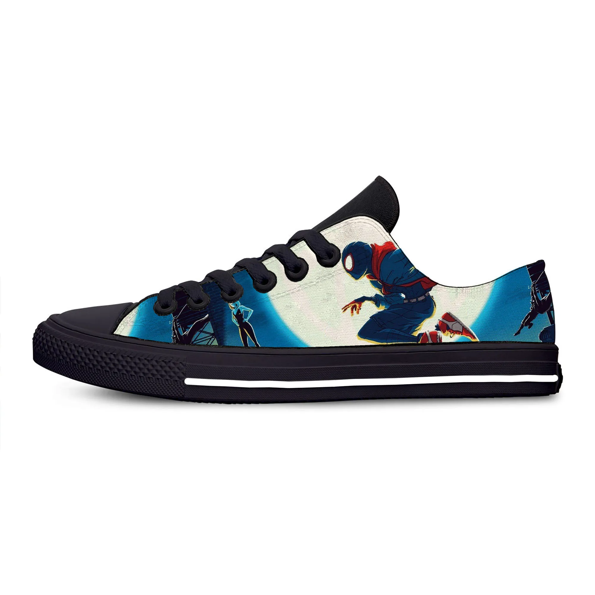 

Marvel Parallel Universe Super Spider-Man Lace Up Shoes Summer Canvas Fashion Lightweight Sneakers for Women Men