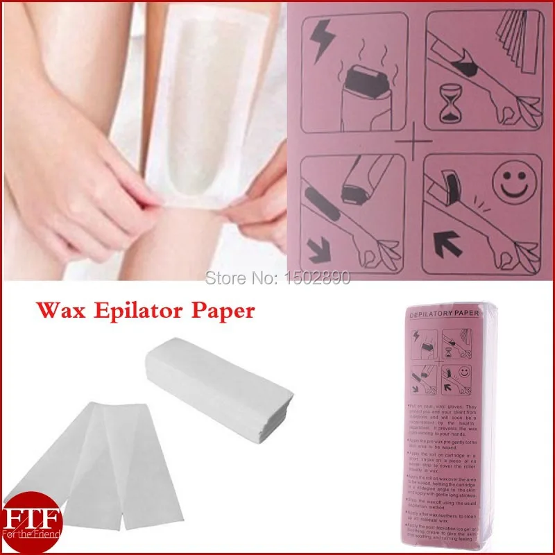100PCS per Pack Hair Removal Depilatory Wax Strip Nonwoven Epilator