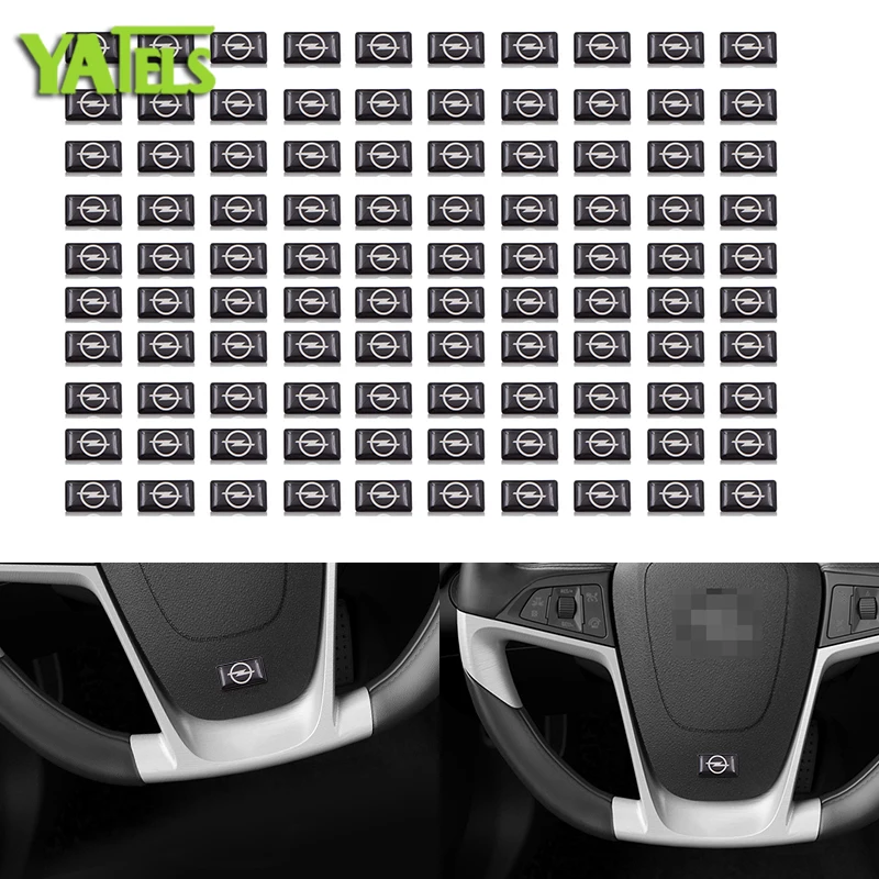 100 pc автомобиля 3D смола небольшой стикер Автомобильная эмблема для OPEL Corsa Insignia Astra