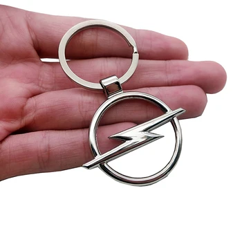 

3D Metal Car Key Ring Keychain Key Holder Logo Car Accessories for Opel insignia astra j astra g mokka zafira Corsa Insignia