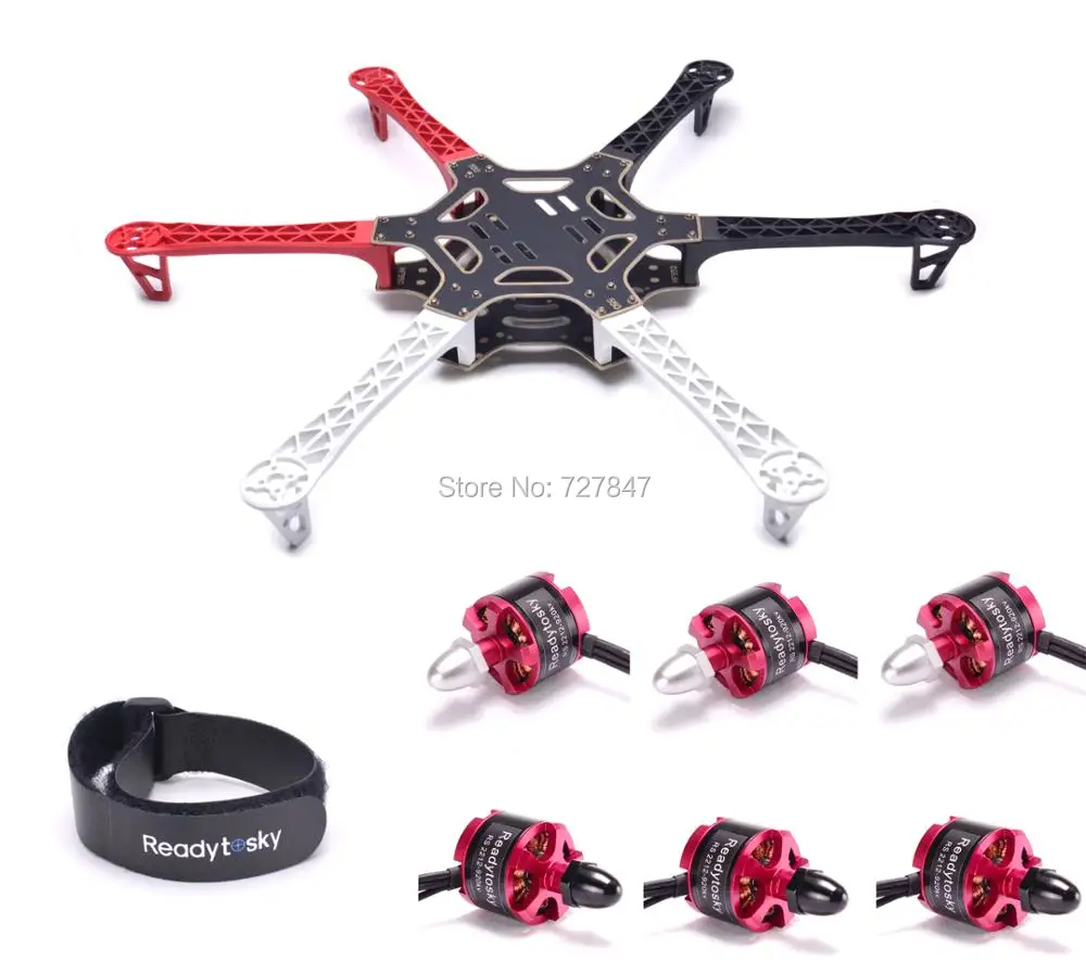 F550 Hexa Rotor Air Frame FlameWheel Kit 550 мм 6 шт. 2212 920KV мотор + ремень батарейка для S550