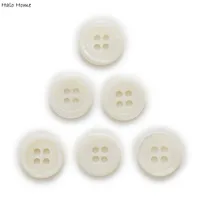 11-12mm Optional 20pcs Classic Shirt 4 Hole Round Shell Buttons Home Sewing Scrapbooking Clothing Decor 1