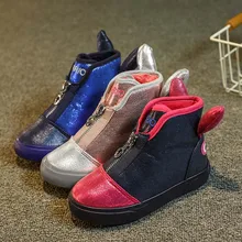 YY13 EU25-37, новая брендовая зимняя обувь на плоской подошве для мальчиков и девочек, зимние кроссовки для детей