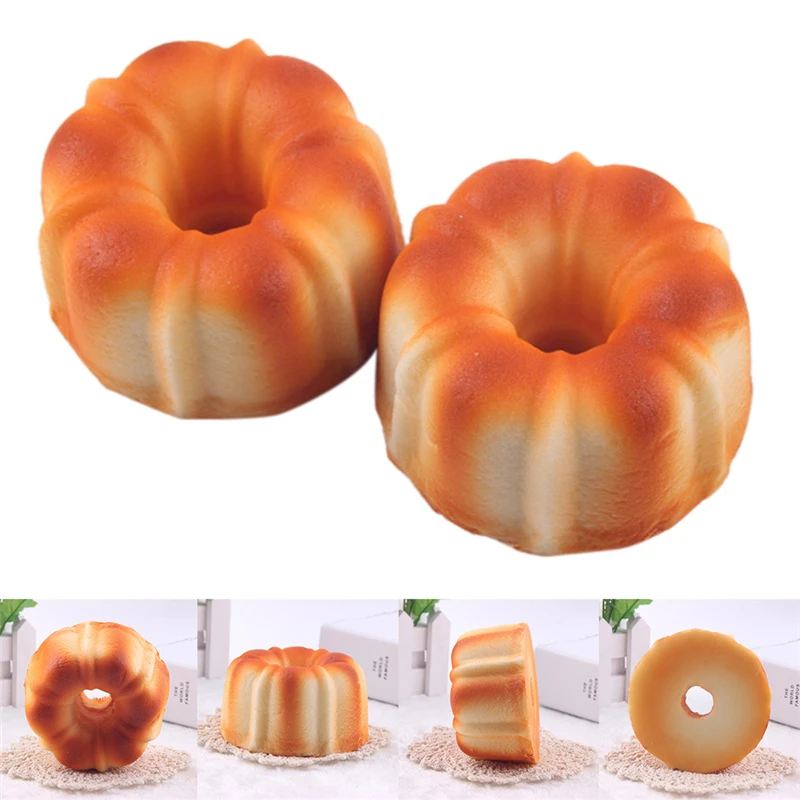 

1pcs Slow Rising Soft Squeeze Cell Phone Straps Scented Bread Cake Stretchy Toy Gift Kawaii Cute Simulation Bread Donut Squishy