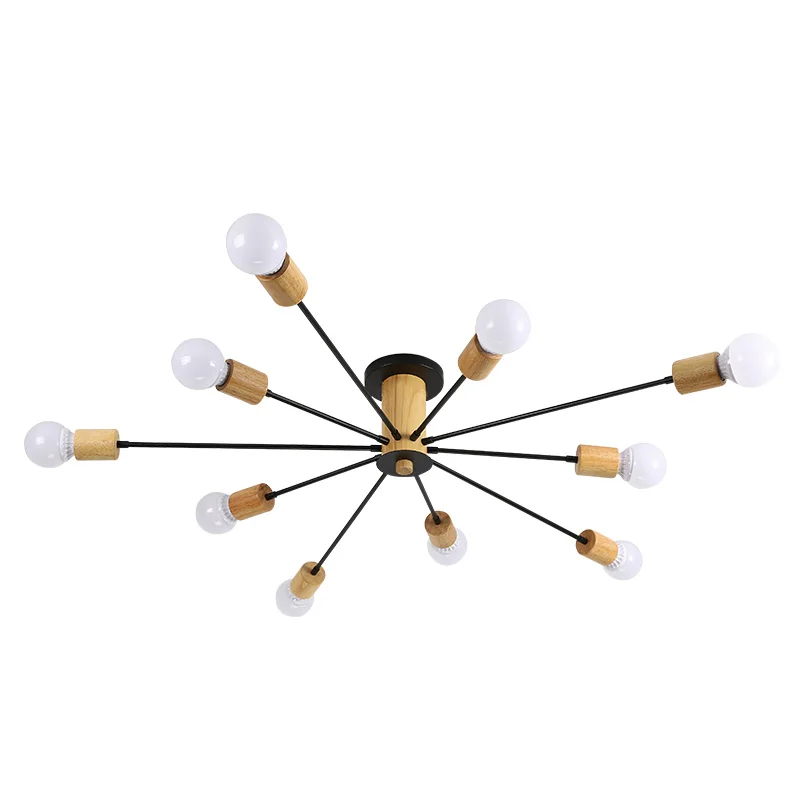 

Nordic LED Pendant Lights Dining Room Pendant Lamp Modern Colorful Restaurant Kitchen Coffee Bedroom Loft Hanglamp Wood E27 220V