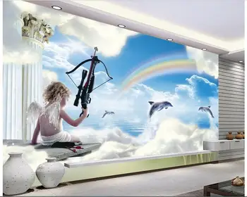 

3d wallpaper custom photo non-woven mural European Cupid's arrow the Aegean sea decoration painting room wallpaper for walls 3d