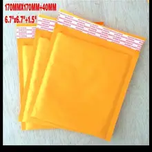 50x Kraft Bubble Конверты с мягким вкладышем отправка почтовых посылок Self-Seal сумки 170x170 мм Размер